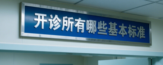 开诊所有哪些基本标准